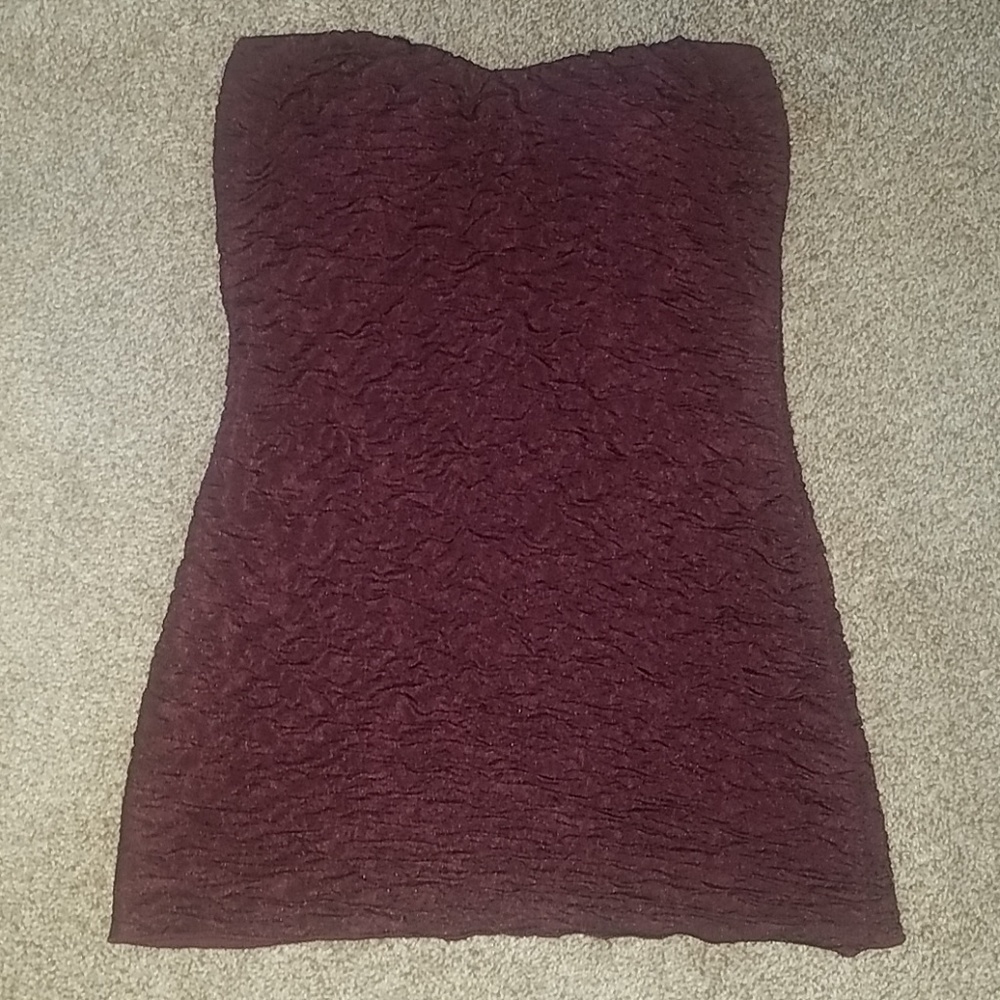 Charlotte Russe maroon tube top